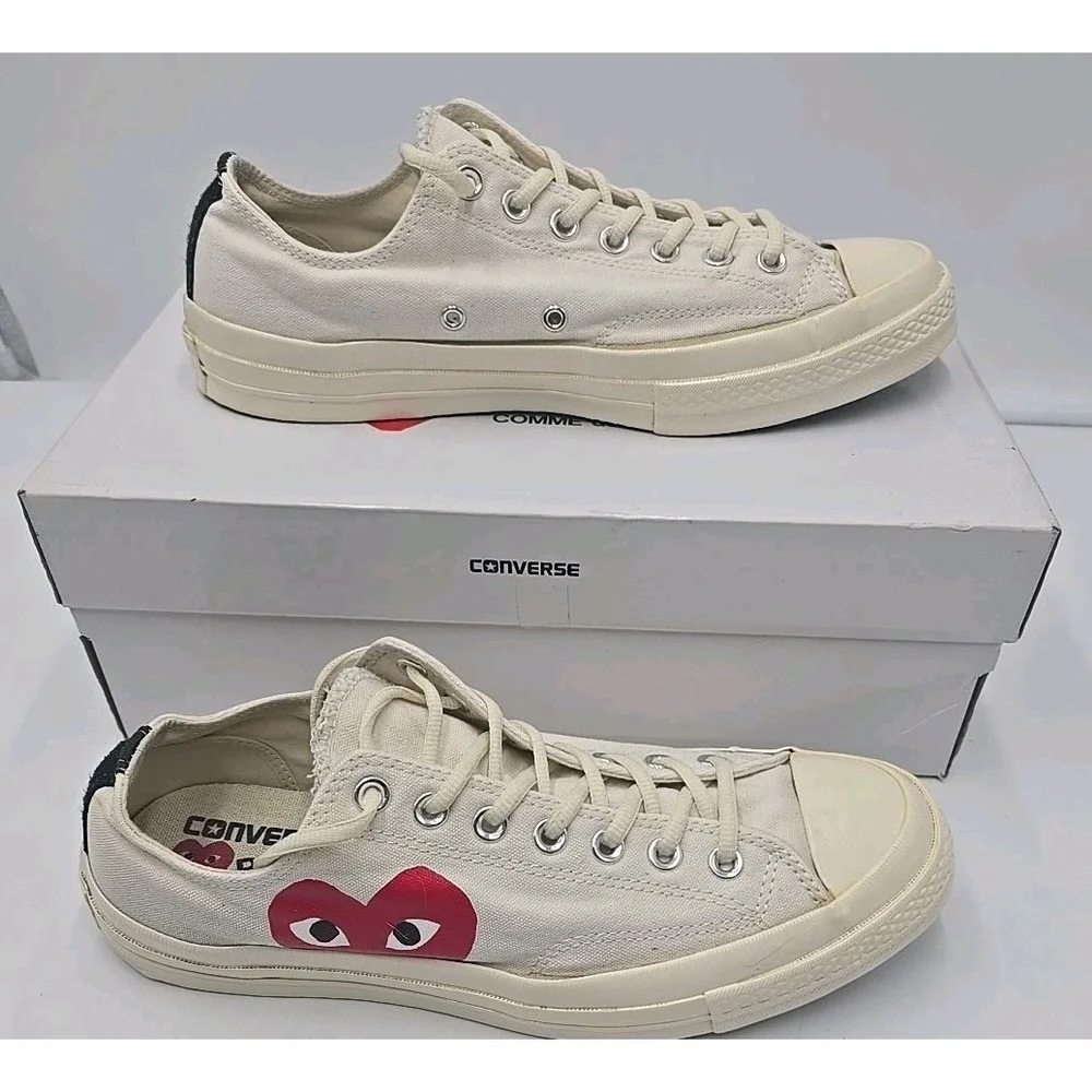 Converse x COMME des GARCONS PLAY Chuck 70 Ox 'White' Size‎ 10
